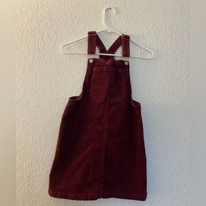 Burgundy corduroy dress